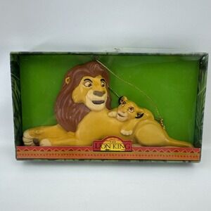 Lion King Kurt S Adler Christmas Ornament Hand Painted Resin Mufasa Simba 3D